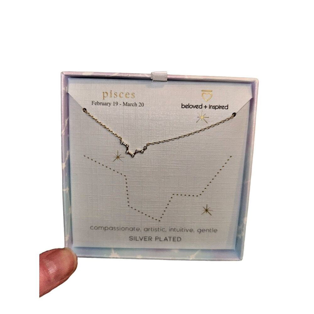 Target Beloved + Inspired‎ PISCES Gold Plated Silver Zodiac Pendant Necklace NIB